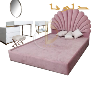 تخت خواب دونفره مدل صدفی