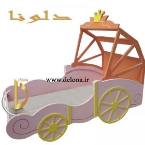 تخت خواب کالسکه دخترانه