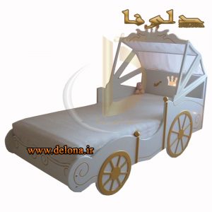 تخت خواب کالسکه دخترانه