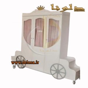 تخت خواب کالسکه دخترانه