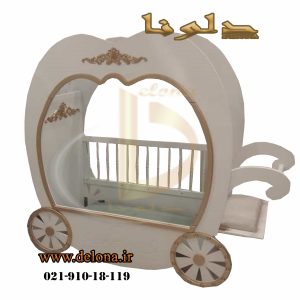 تخت خواب کالسکه سیندرلا کودک
