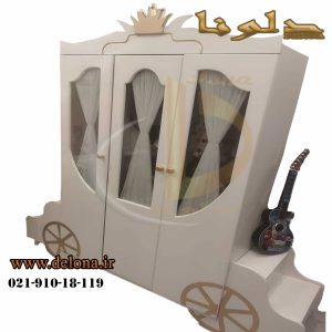 تخت خواب کالسکه ی سیندرلا کودک