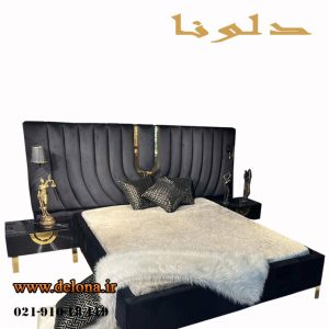 سرویس خواب دونفره مدل راشین مشکی